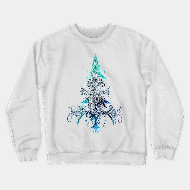 A Christmas tree spirit watercolor Crewneck Sweatshirt by etherElric